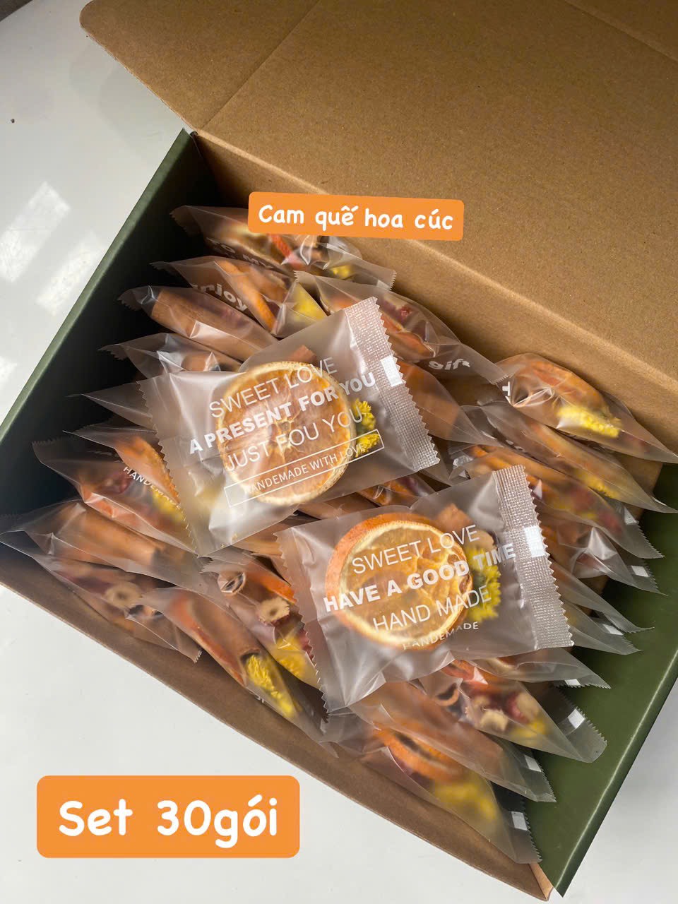 Trà cam quế hoa cúc